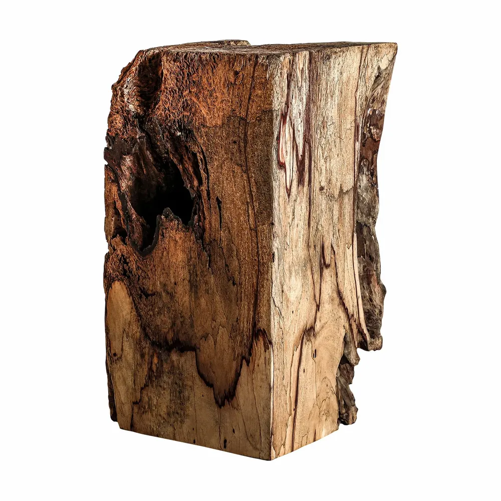 Autres tables  - Table basse en bois de suar marron 41x41x80 cm - VICAL