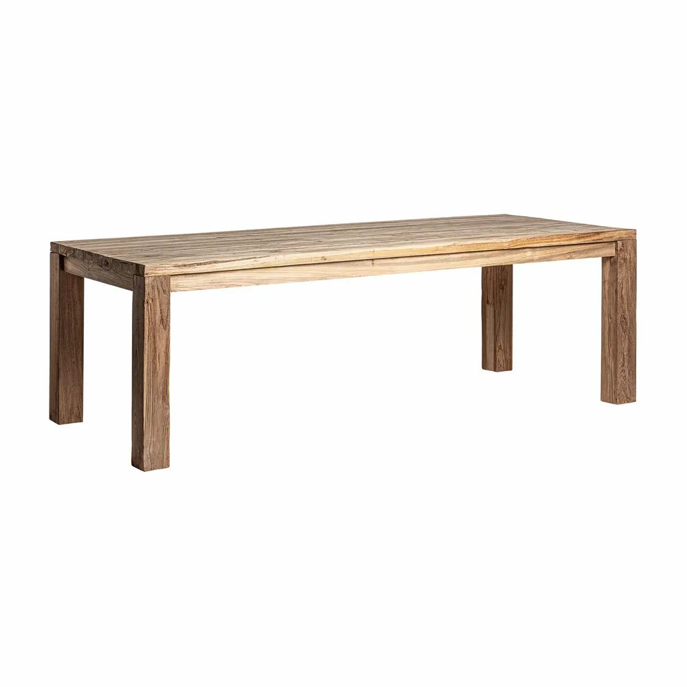 Dining Tables - Brown railway wood lounge table 240x100x78 cm - VICAL
