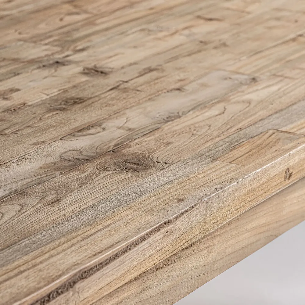 Dining Tables - Brown railway wood lounge table 240x100x78 cm - VICAL