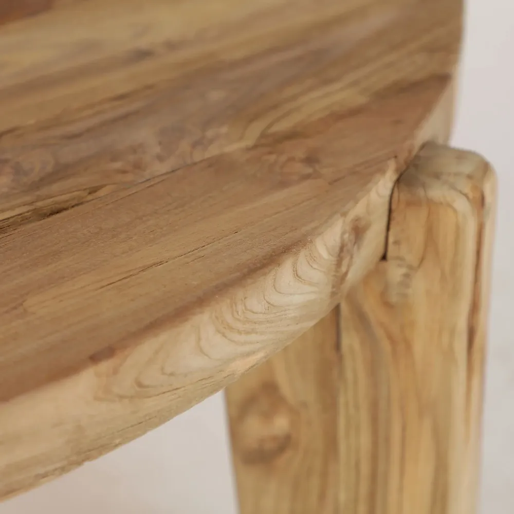 Coffee tables - Brown railway wood coffee table 107x107x46 cm - VICAL