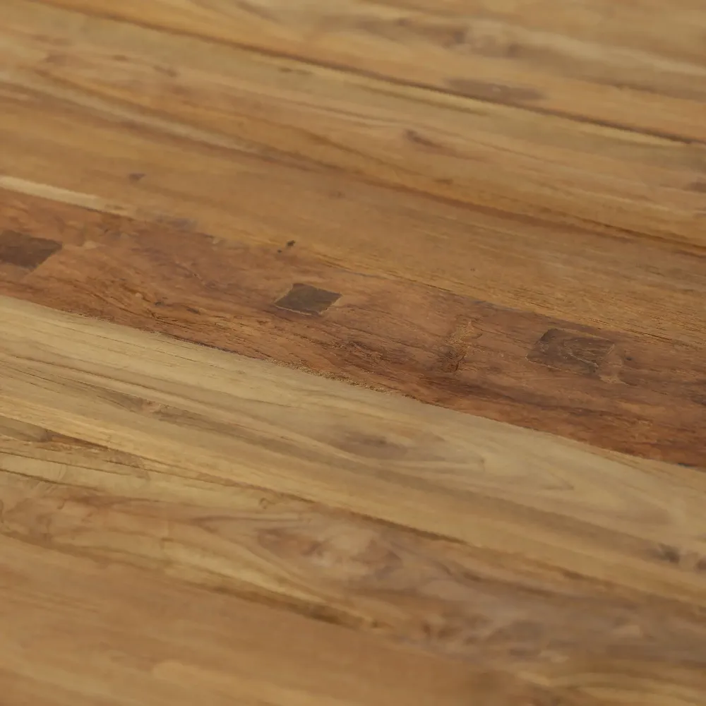 Coffee tables - Brown railway wood coffee table 107x107x46 cm - VICAL