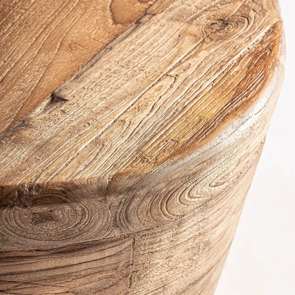 Coffee tables - Brown teak wood coffee table 60x50x30 cm - VICAL