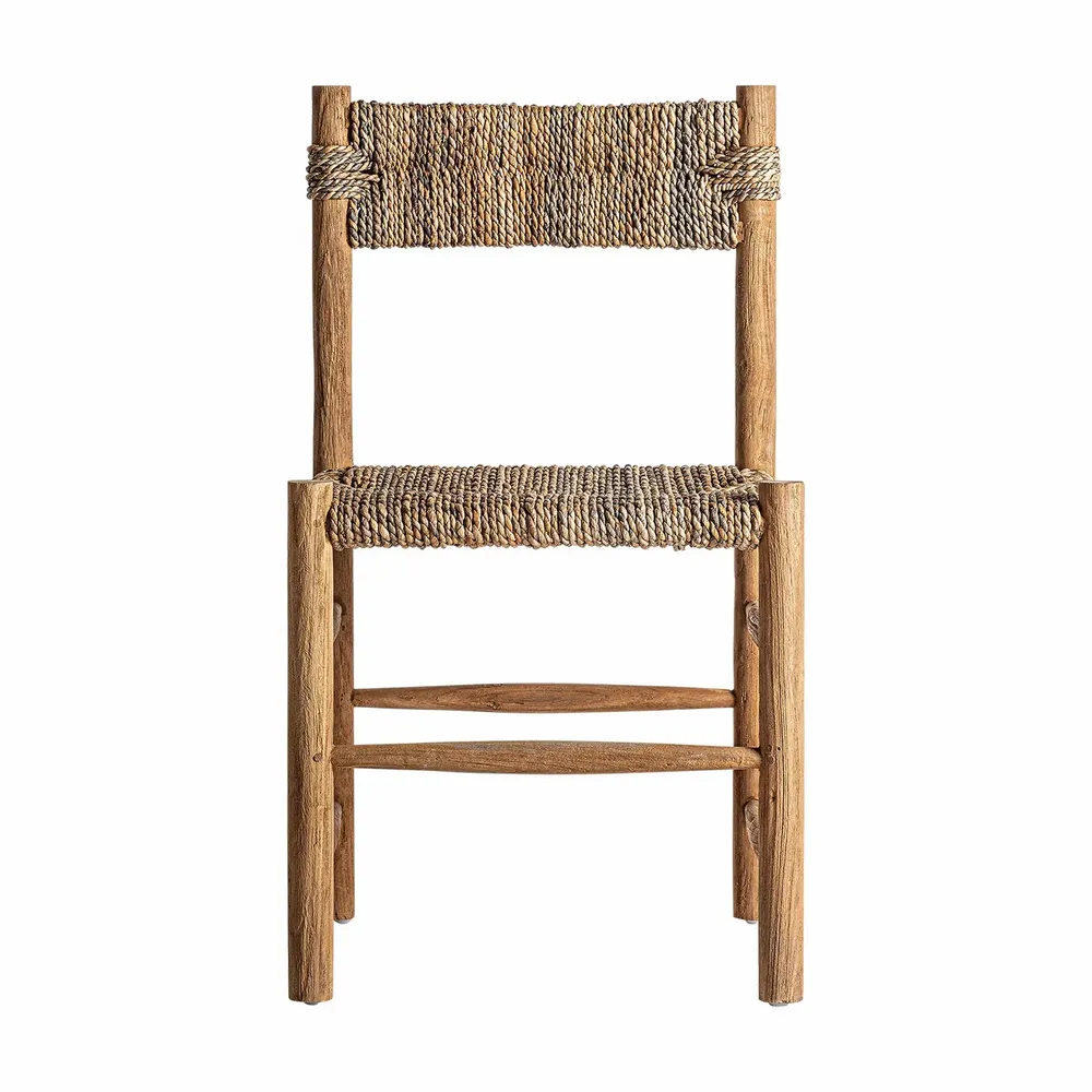Chaises - Chaise en bois de teck marron 47x47x84 cm - lot de 2 - VICAL