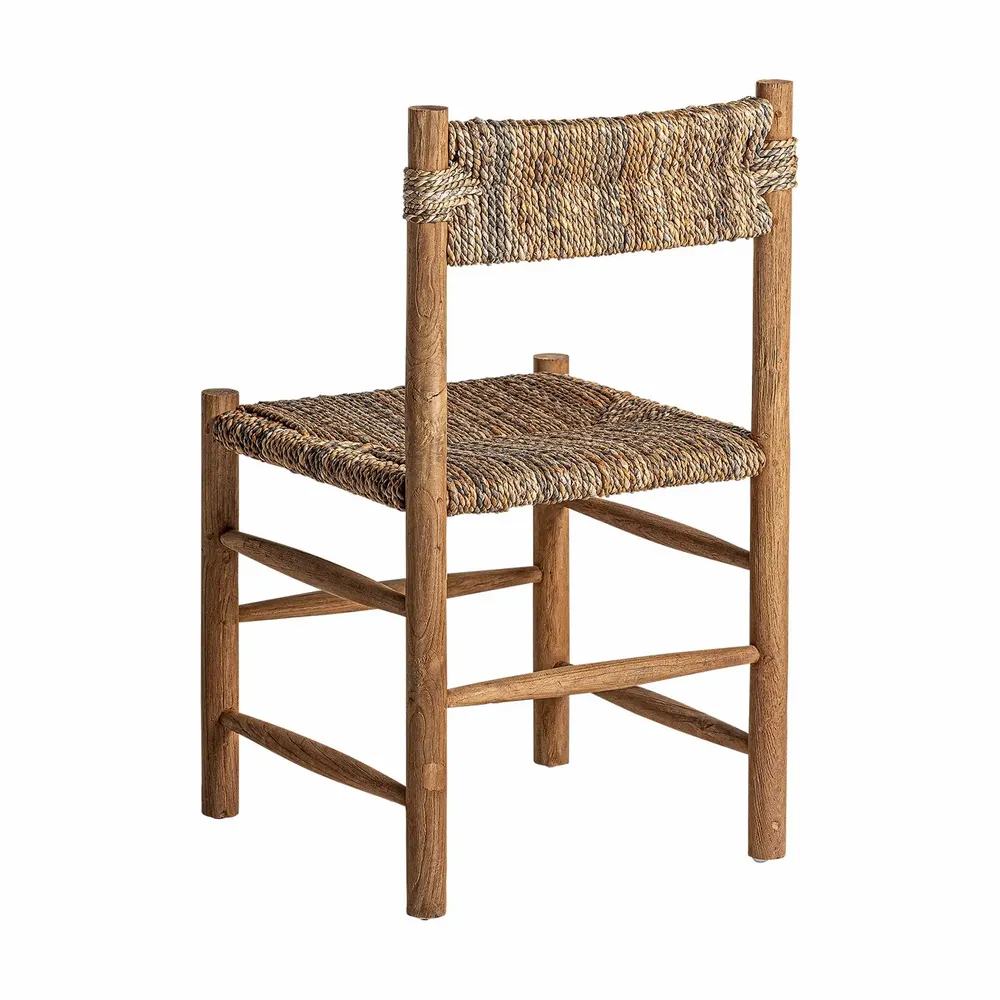 Chaises - Chaise en bois de teck marron 47x47x84 cm - lot de 2 - VICAL