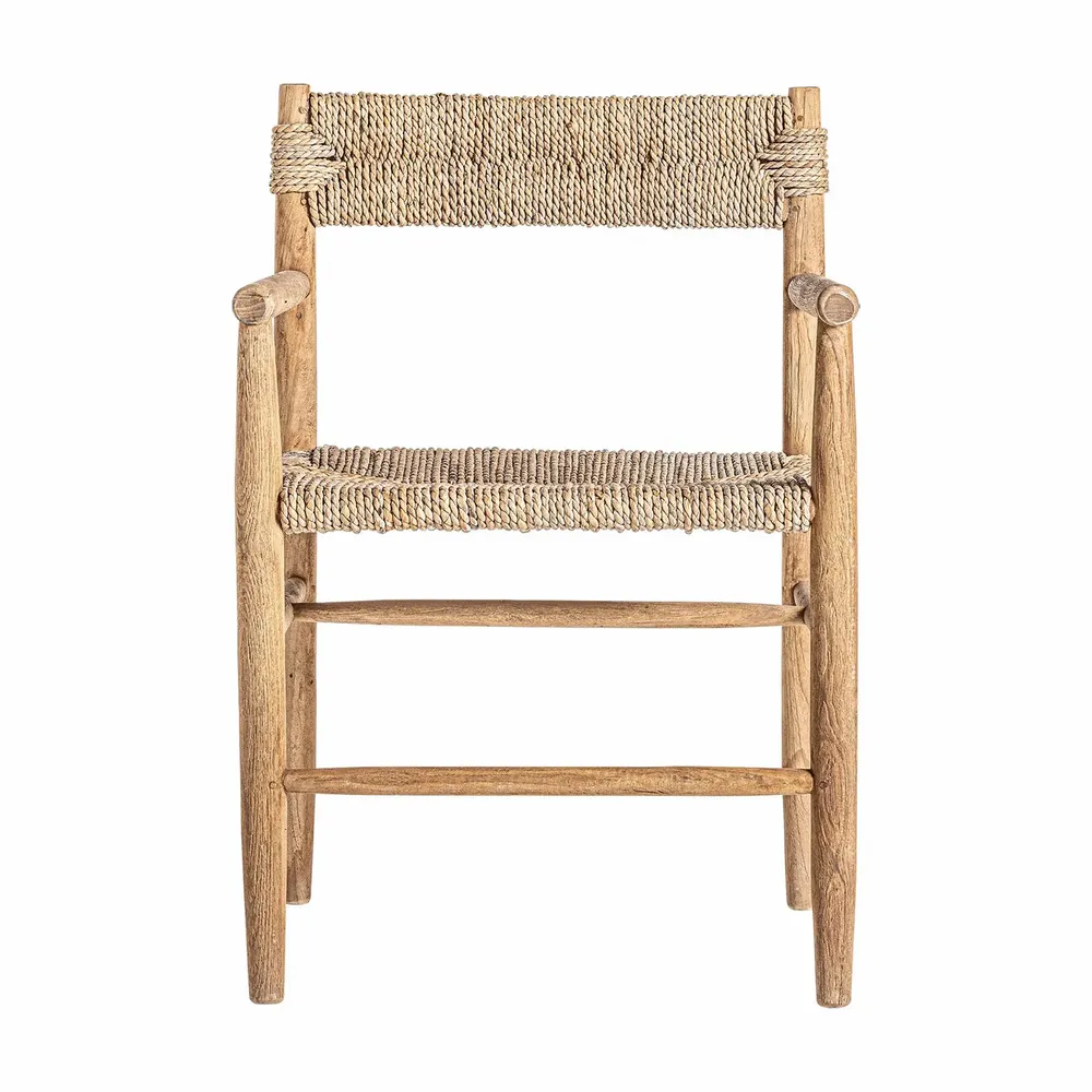 Chaises - Fauteuil en bois de teck marron 57x55x80 cm - VICAL