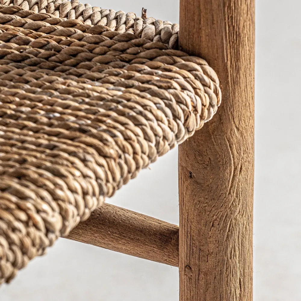 Chaises - Fauteuil en bois de teck marron 57x55x80 cm - VICAL