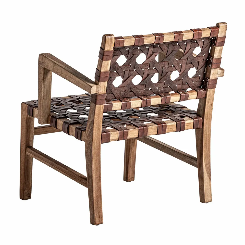 Fauteuils - Fauteuil en bois de teck marron 62x72x74 cm - VICAL
