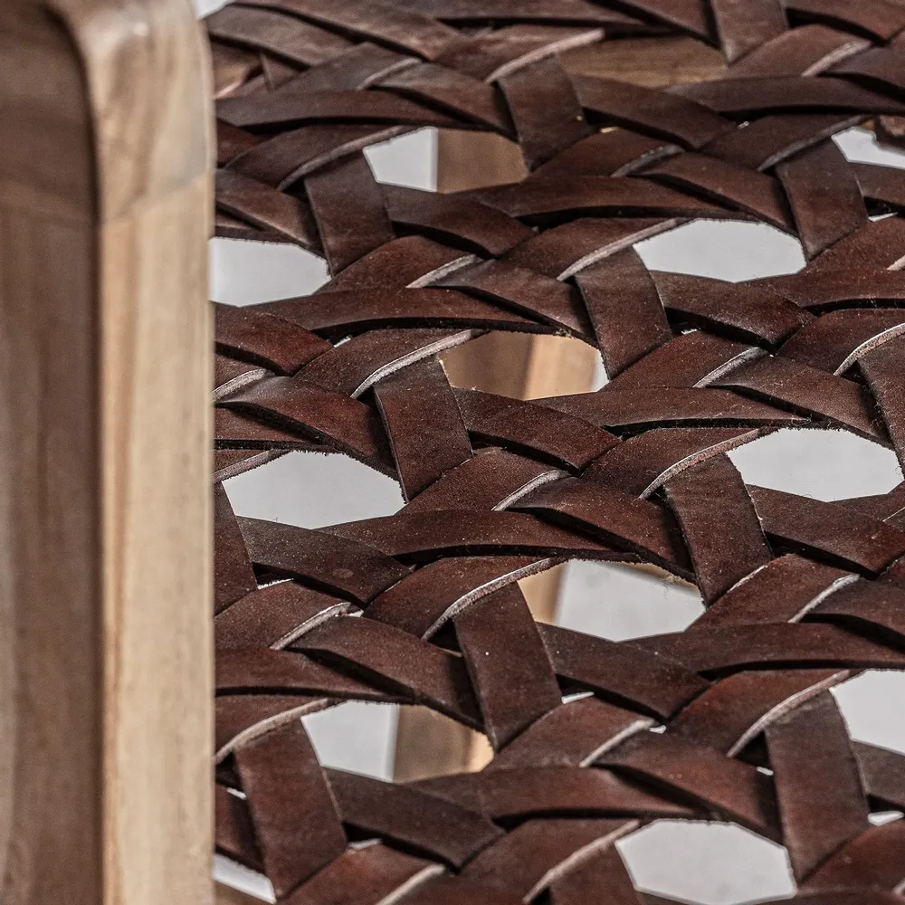 Fauteuils - Fauteuil en bois de teck marron 62x72x74 cm - VICAL