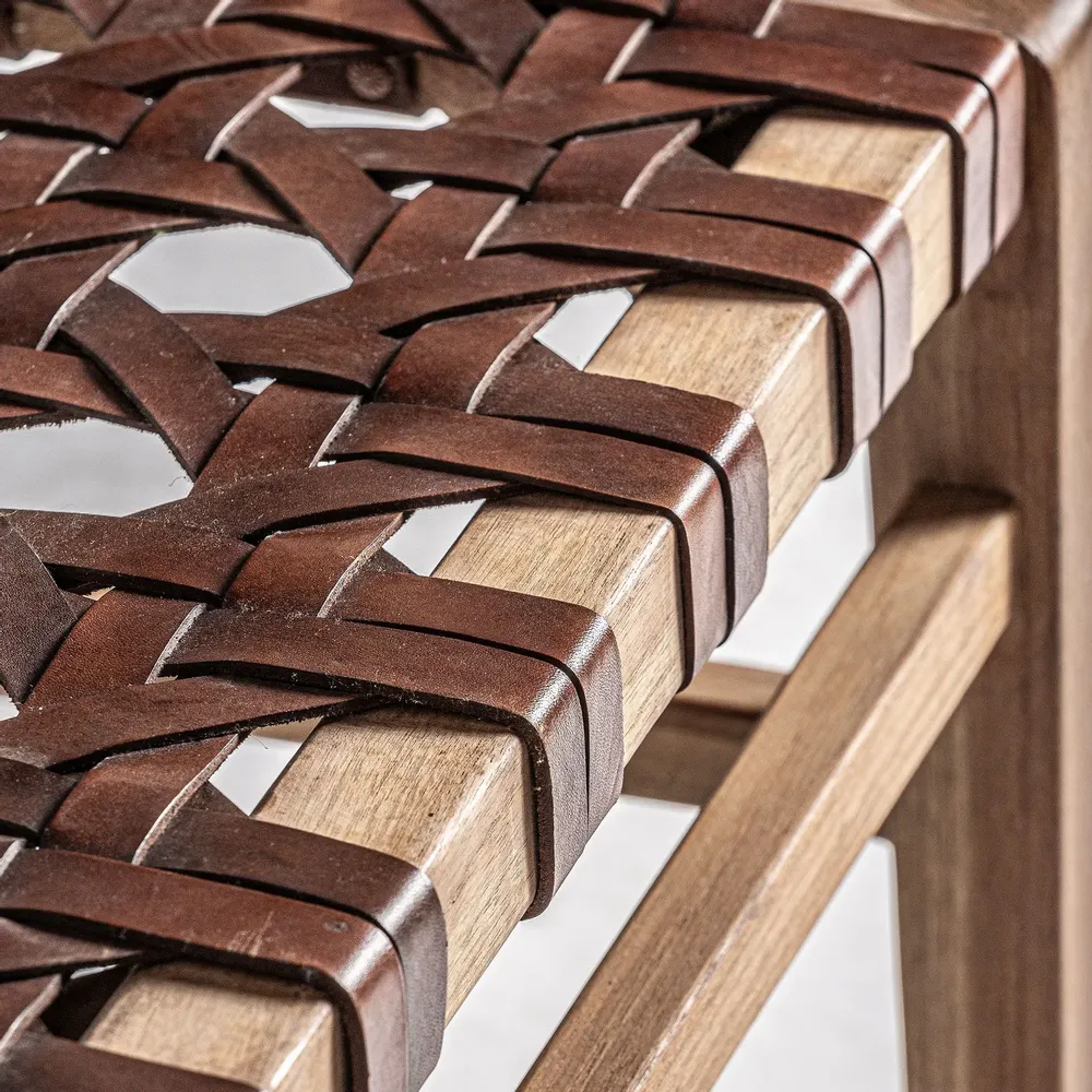 Fauteuils - Fauteuil en bois de teck marron 62x72x74 cm - VICAL