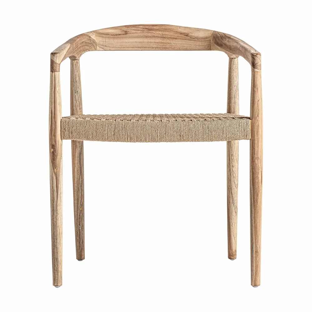 Chaises - Fauteuil en bois de teck marron 59x53x70 cm - VICAL