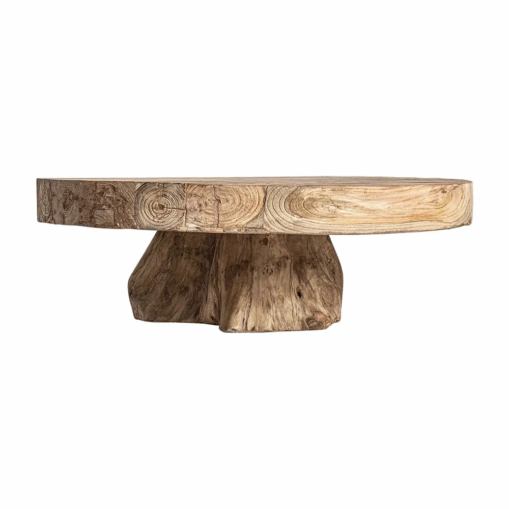 Tables basses - Table basse en bois de chemin de fer marron 90x90x30 cm - VICAL