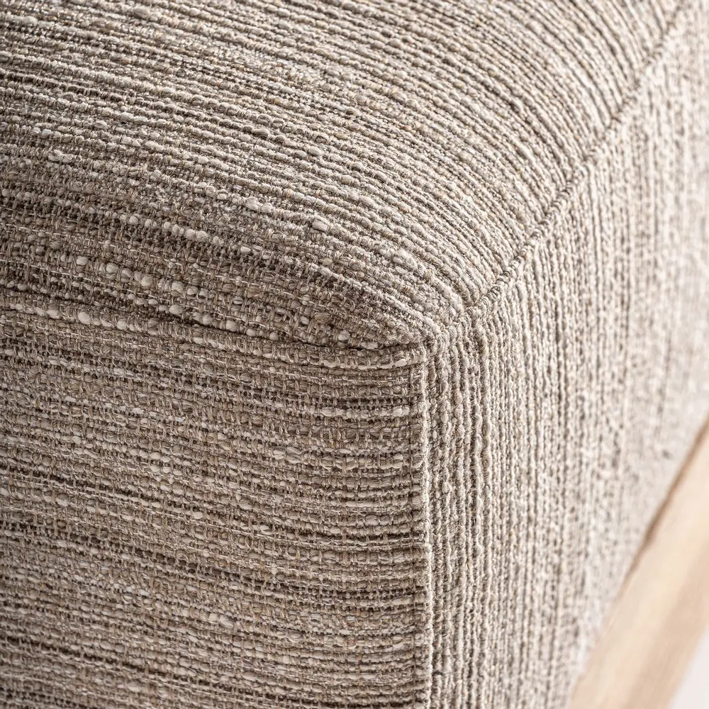 Sofas - Central sofa module in light brown pine wood 90x82x76 cm - VICAL