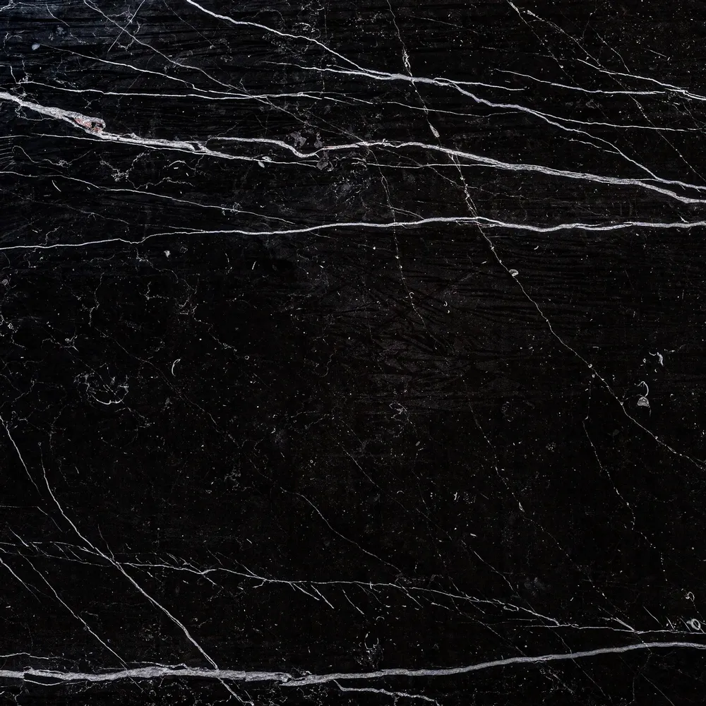 Tables Salle à Manger - Table salon en tuile de porcelaine noir 240x105x76 cm - VICAL