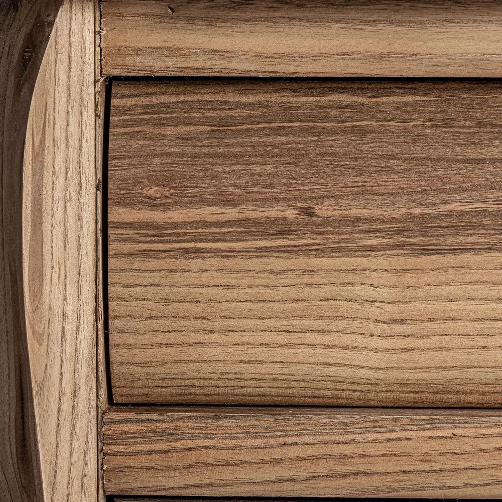 Night tables - Bedside table in brown elm wood 64x47x60 cm - VICAL