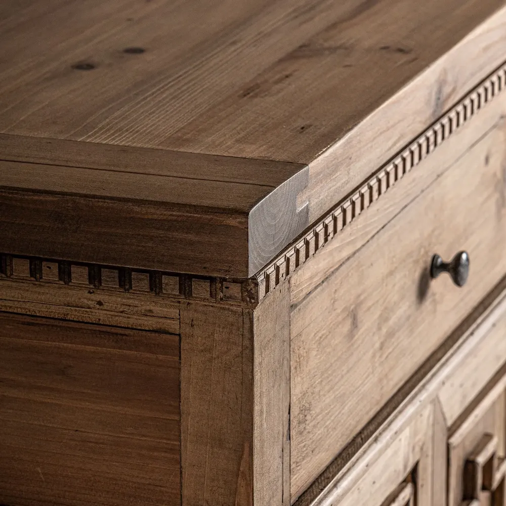 Other tables - Brown recycled elm wood counter 220x60x105 cm - VICAL