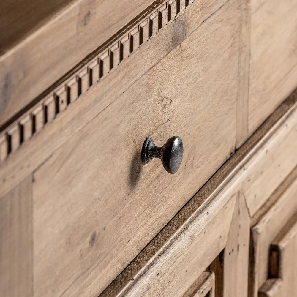 Other tables - Brown recycled elm wood counter 220x60x105 cm - VICAL
