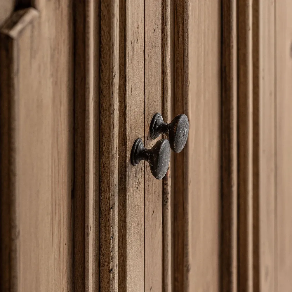 Other tables - Brown recycled elm wood counter 220x60x105 cm - VICAL