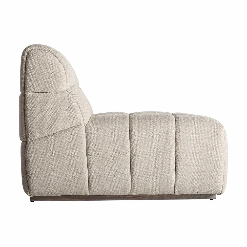 Sofas - Central sofa module in light brown pine wood 95x95x76 cm - VICAL