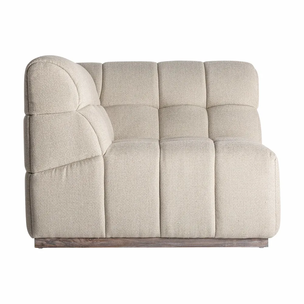 Canapés - D´angle en bois de pin brun clair 97x97x74 cm - VICAL