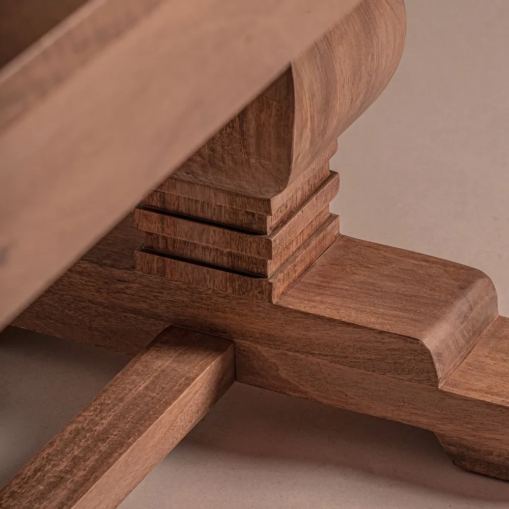 Dining Tables - Extending table in brown mango wood 180x90x78 cm - VICAL