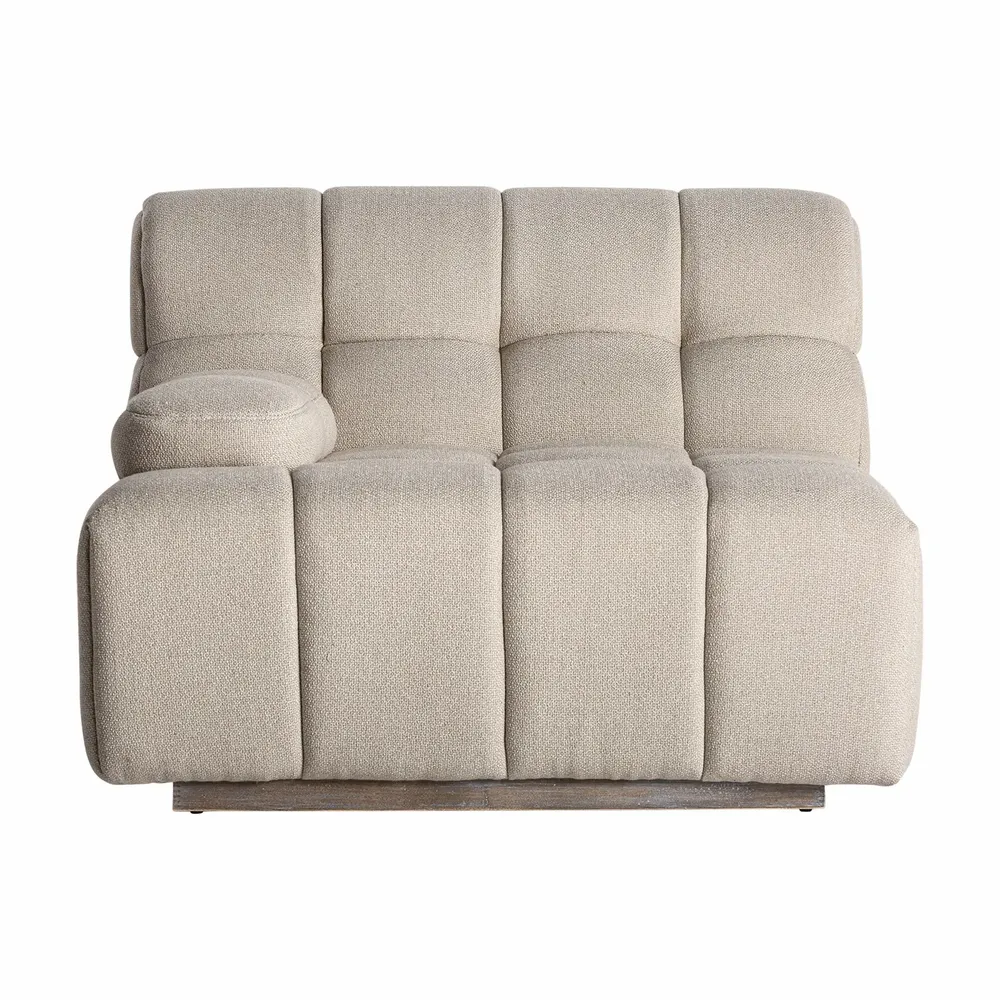 Sofas - Corner light brown pine wood 100x97x74 cm - VICAL