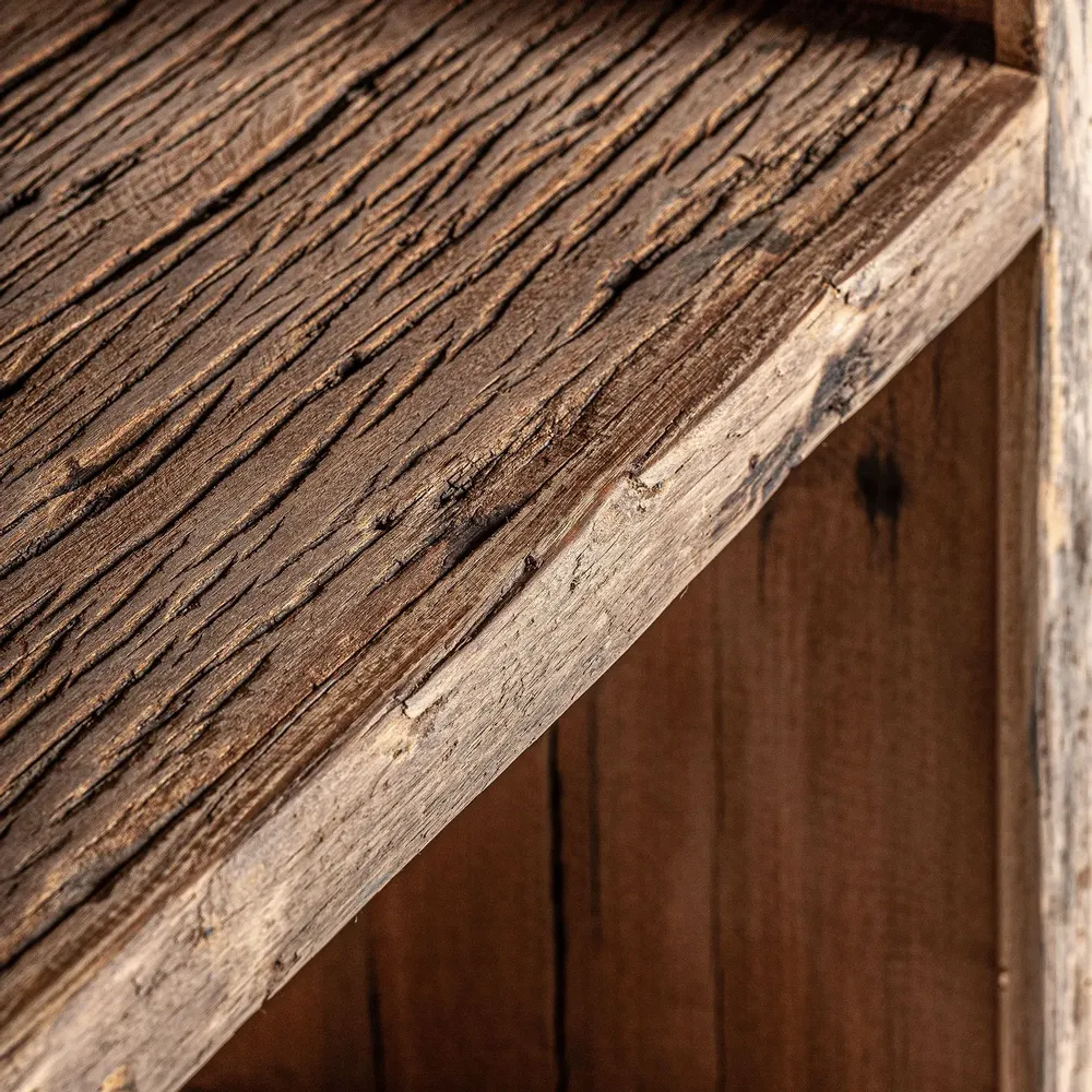 Autres tables  - Module comptoir de bar en bois récupéré marron 60x60x110 cm - VICAL