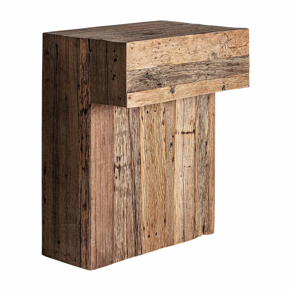 Other tables - Brown reclaimed wood bar counter module 90x60x110 cm - VICAL