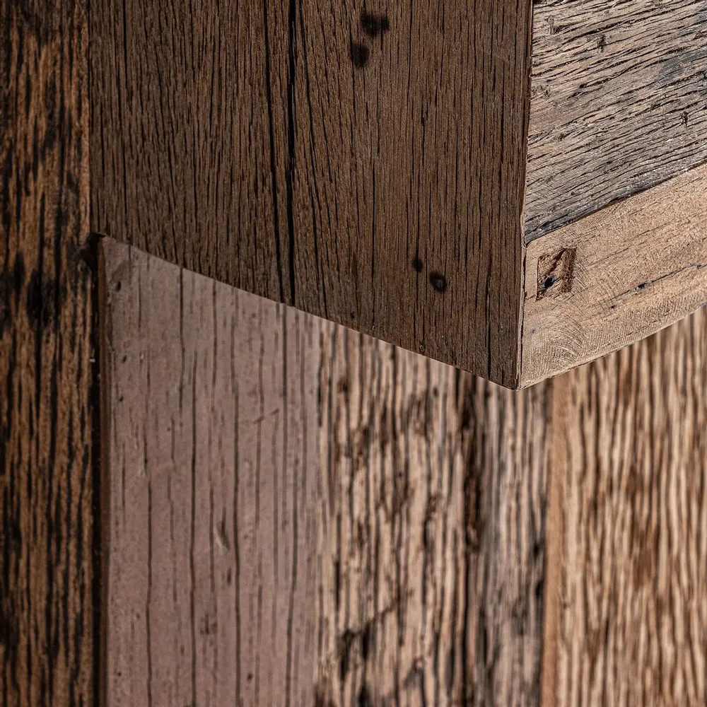 Other tables - Brown reclaimed wood bar counter module 90x60x110 cm - VICAL