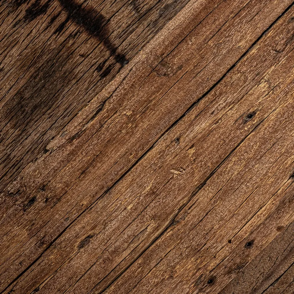 Other tables - Brown reclaimed wood coffee table 55x55x60 cm - VICAL