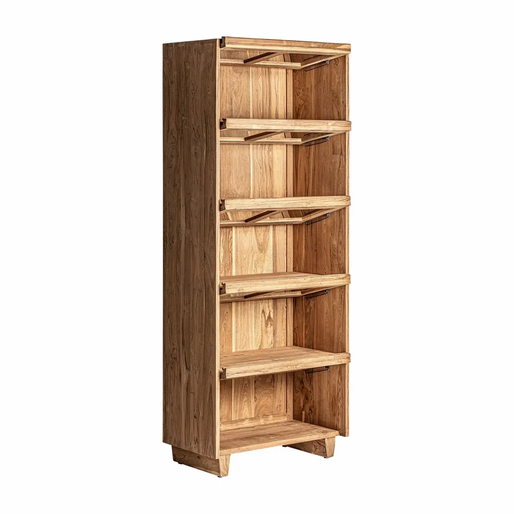 Armoires - Vitrine en bois de chemin de fer marron 85x46x211 cm - VICAL