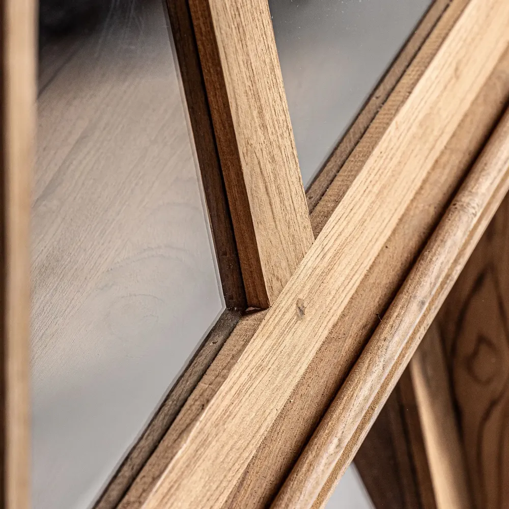 Armoires - Vitrine en bois de chemin de fer marron 85x46x211 cm - VICAL