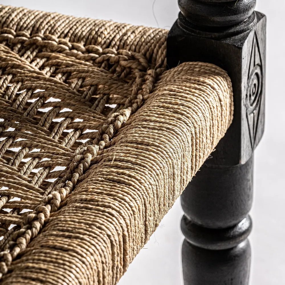 Armchairs - Brown reclaimed wood armchair 58x61x75 cm - VICAL