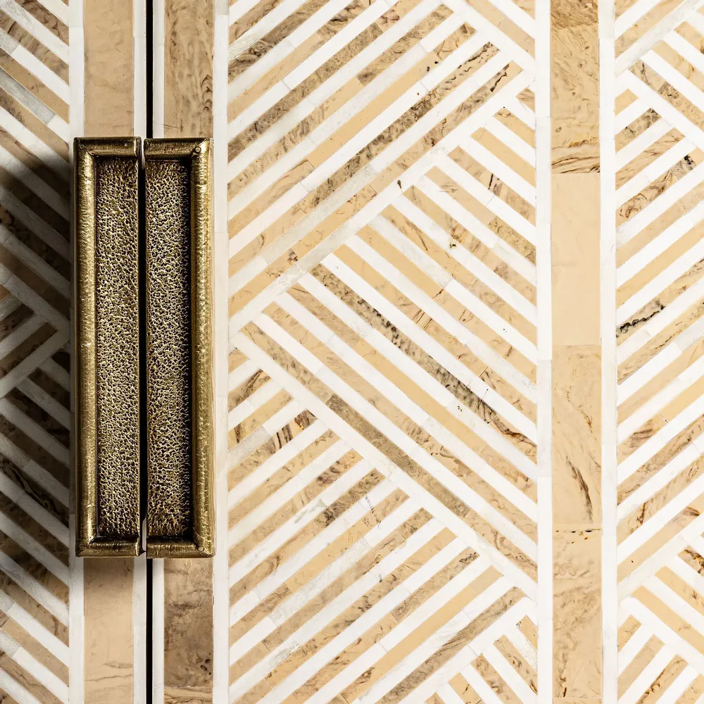 Buffets - Buffet en bois de mangue brun clair 180x40x81 cm - VICAL