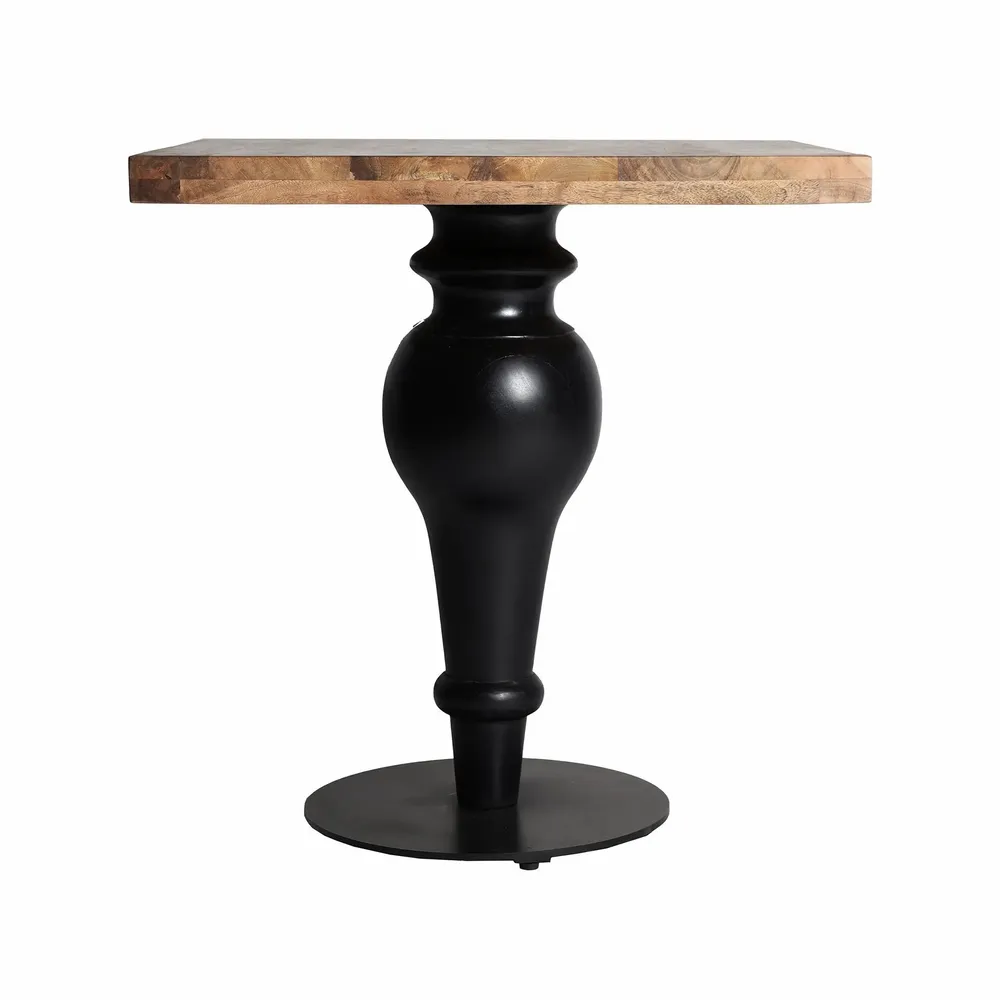 Other tables - Black mango wood bar table 75x75x77 cm - VICAL