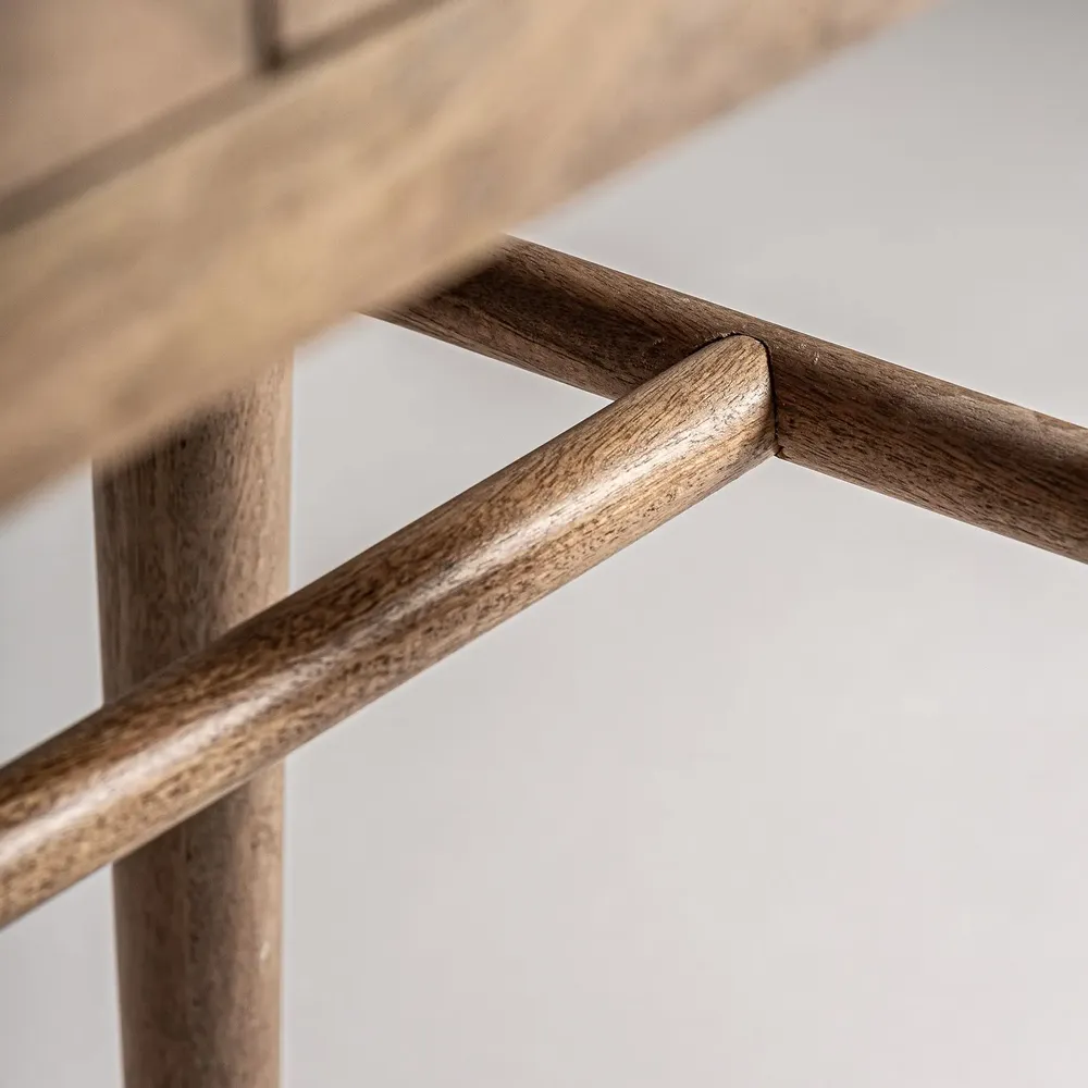 Wardrobe - Brown mango wood cabinet 105x45x180 cm - VICAL