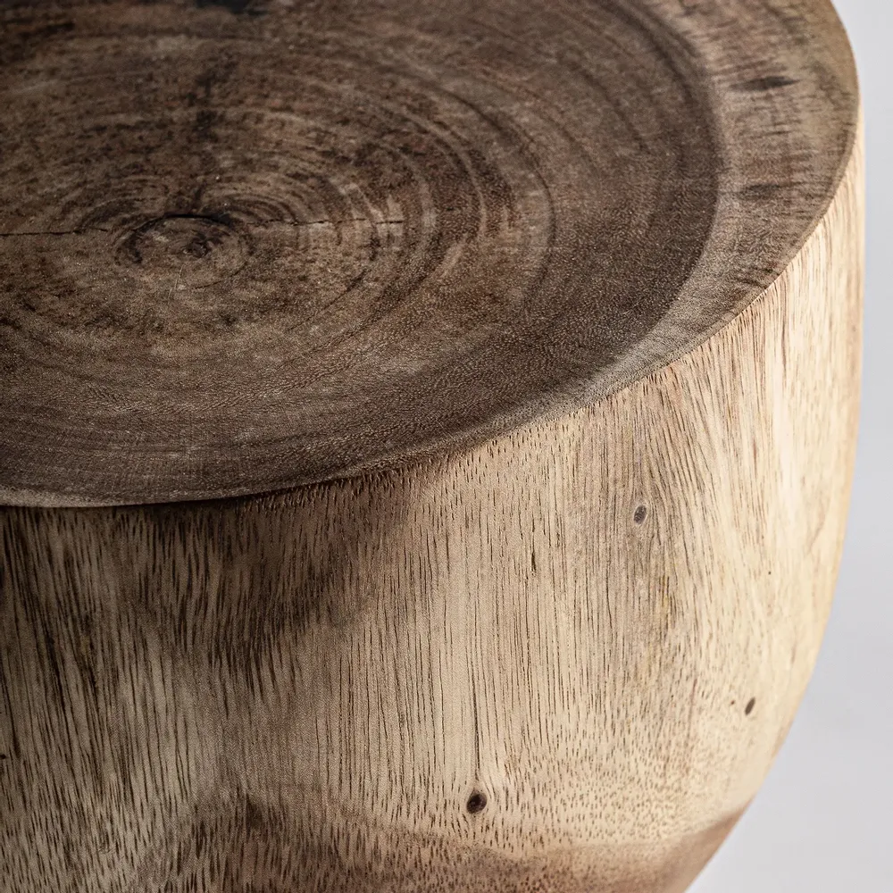 Autres tables  - Table basse en bois de suar marron 30x30x45 cm - VICAL