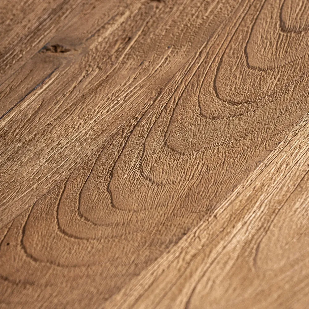 Chairs - Brown teak wood chair 48x64x80 cm - VICAL