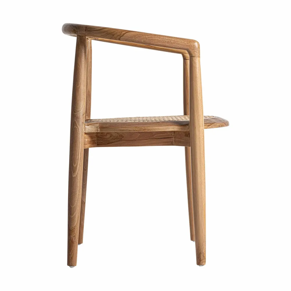 Chaises - Chaise en bois de teck marron 57x46x78 cm - VICAL