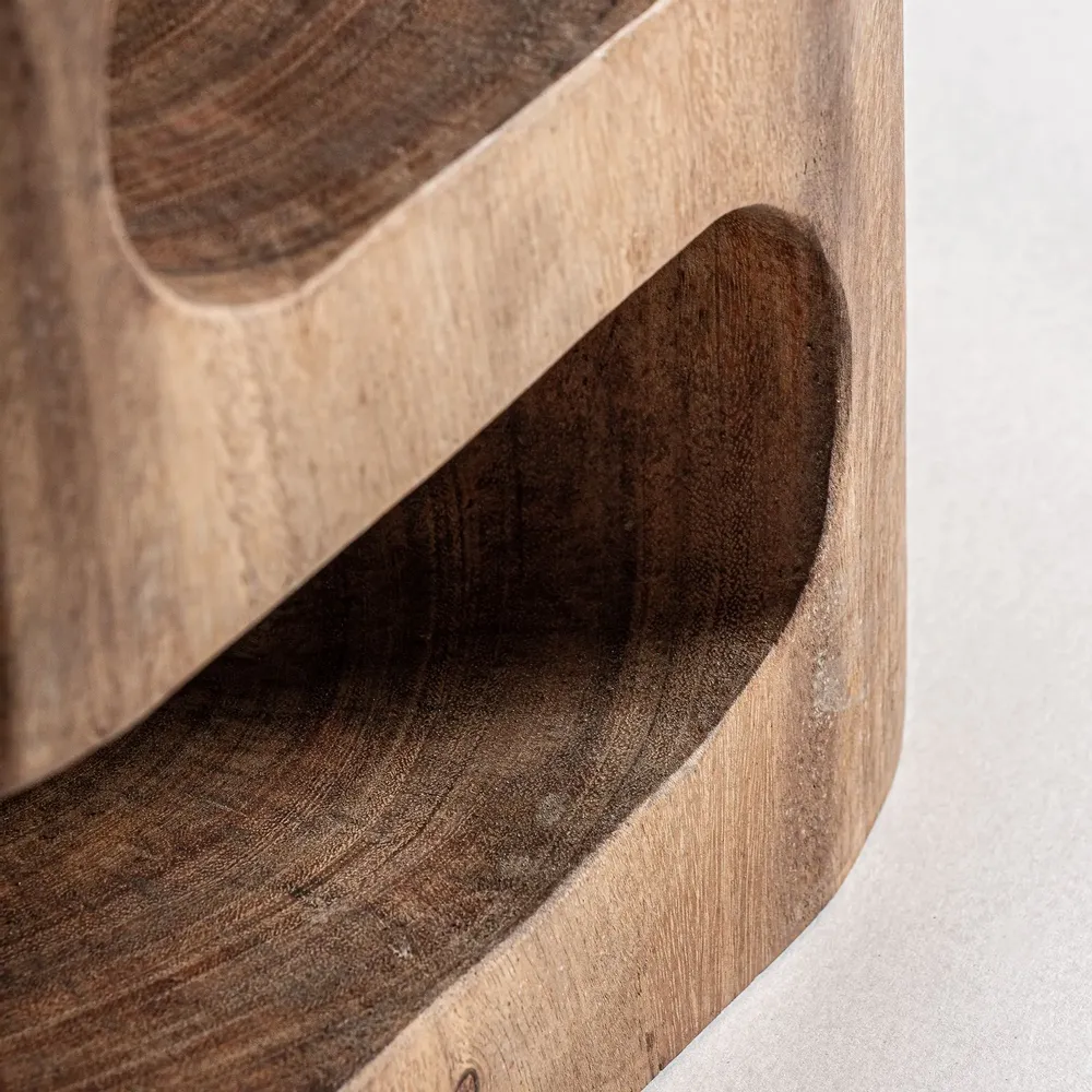 Other tables - Coffee table in brown suar wood 43x35x52 cm - VICAL