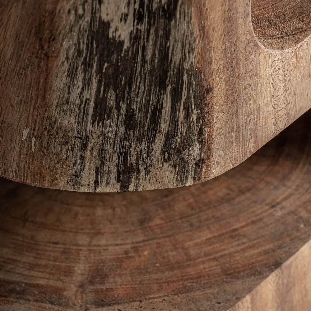 Other tables - Coffee table in brown suar wood 43x35x52 cm - VICAL