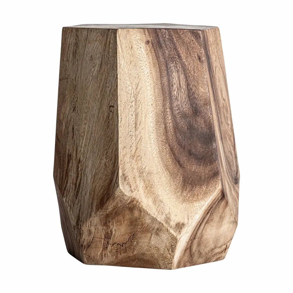 Autres tables  - Table basse en bois de suar marron 28x28x40 cm - VICAL