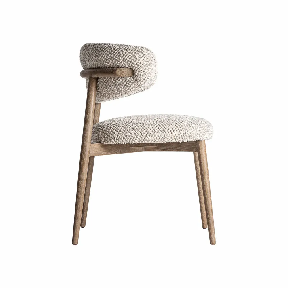 Chairs - Off-white ash wood chair 59x465x79 cm - VICAL