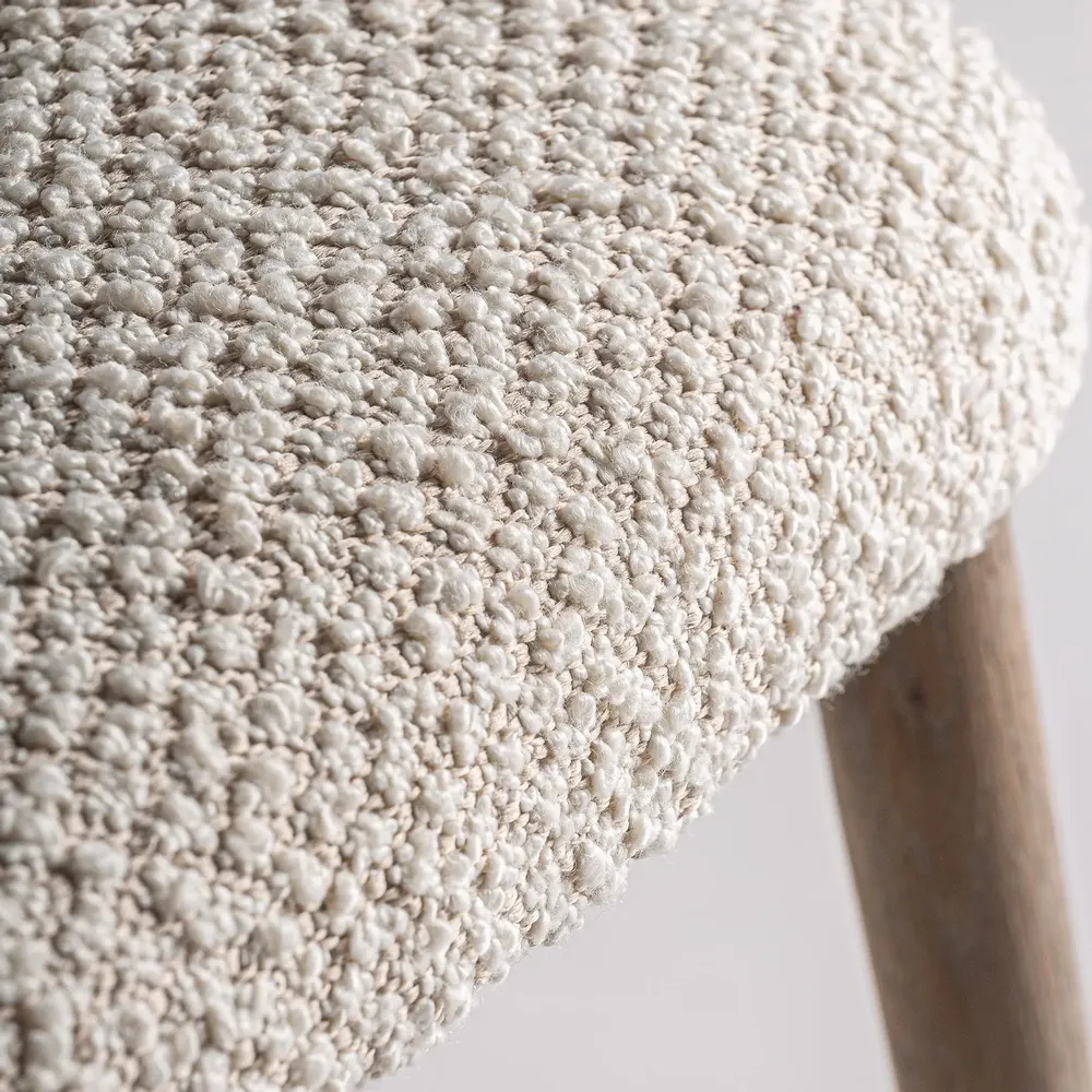 Chairs - Off-white ash wood chair 59x465x79 cm - VICAL