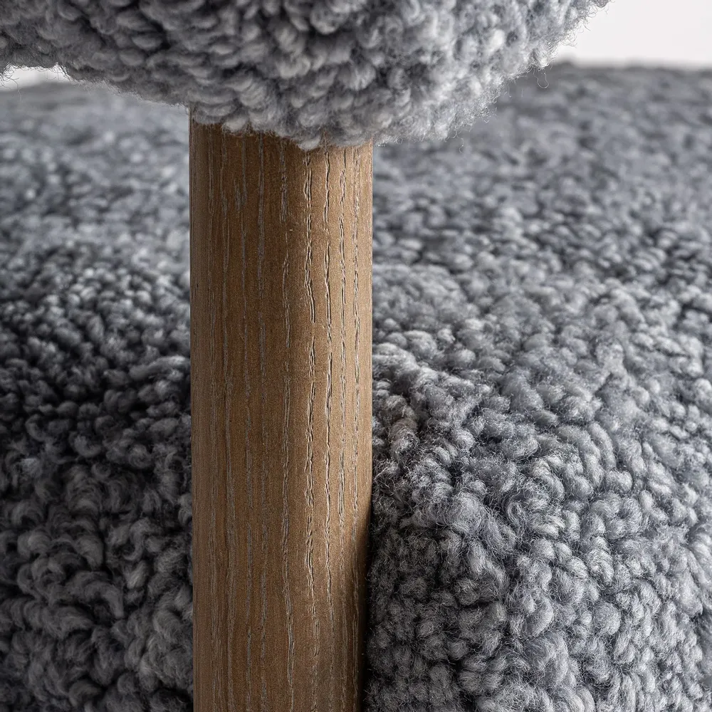 Fauteuils - Fauteuil en bois de frêne marron 78x67x70 cm - VICAL