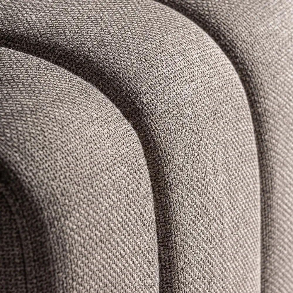 Armchairs - Central sofa module in brown birch wood 52x70x79 cm - VICAL