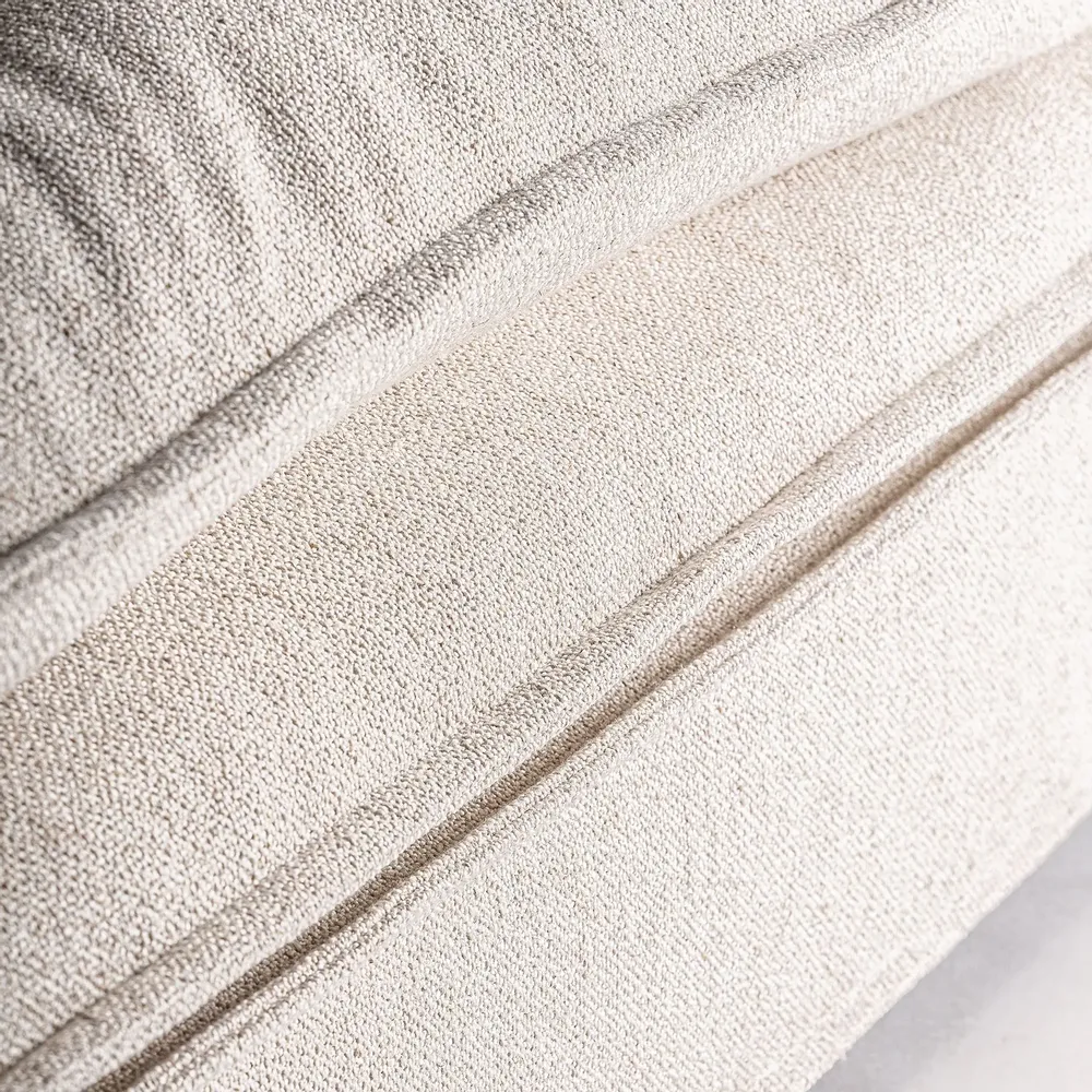 Canapés - Sofa en polyester blanc cassé 230x105x98 cm - VICAL