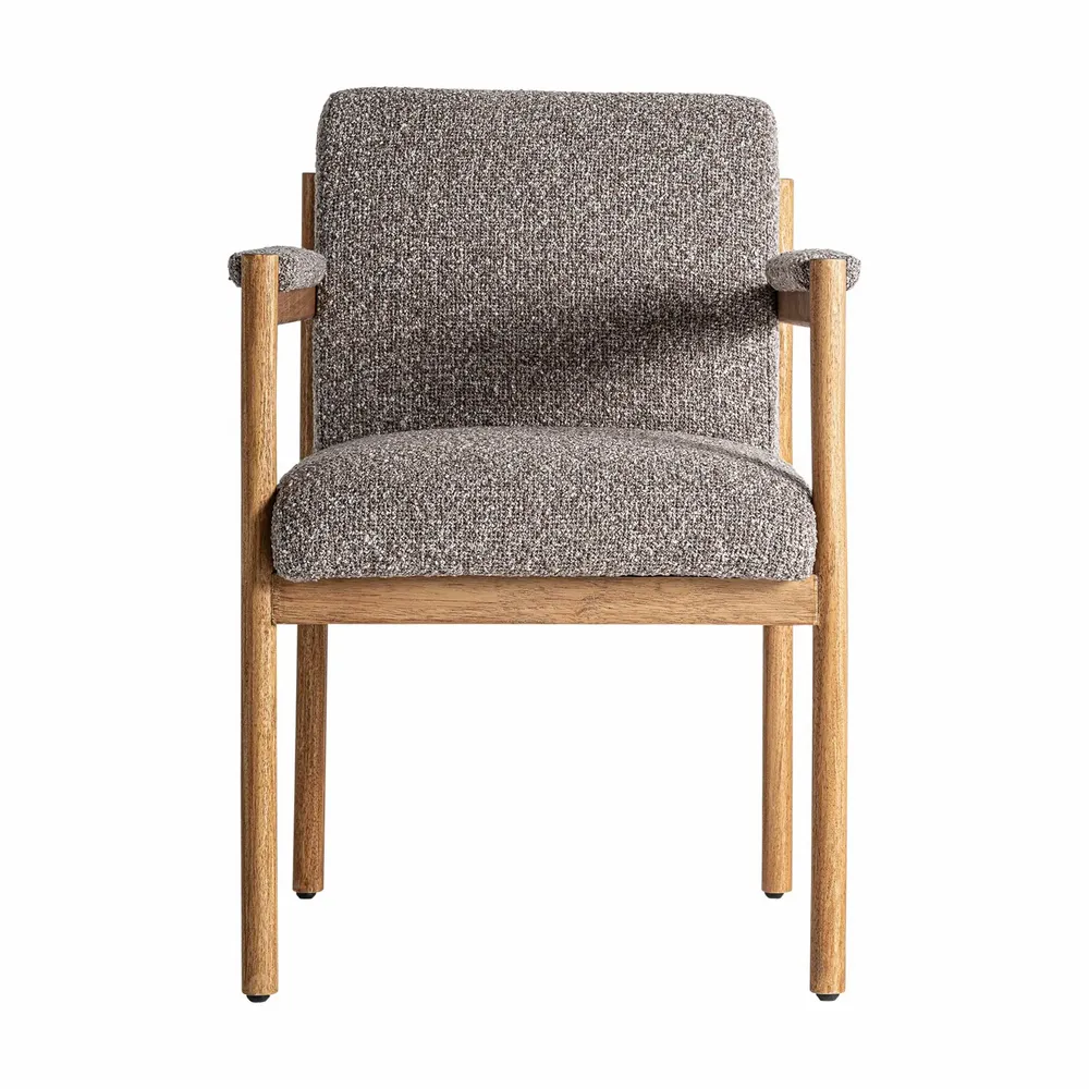 Chairs - Gray polyester chair 62x68x89 cm - VICAL