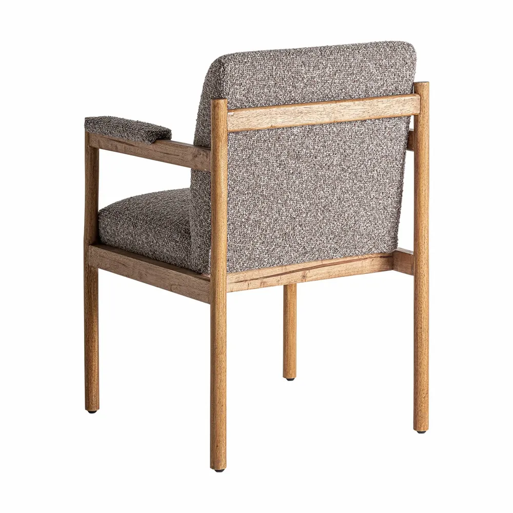 Chairs - Gray polyester chair 62x68x89 cm - VICAL