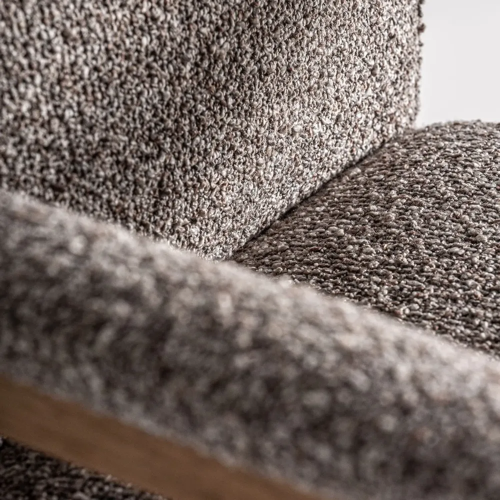 Chairs - Gray polyester chair 62x68x89 cm - VICAL