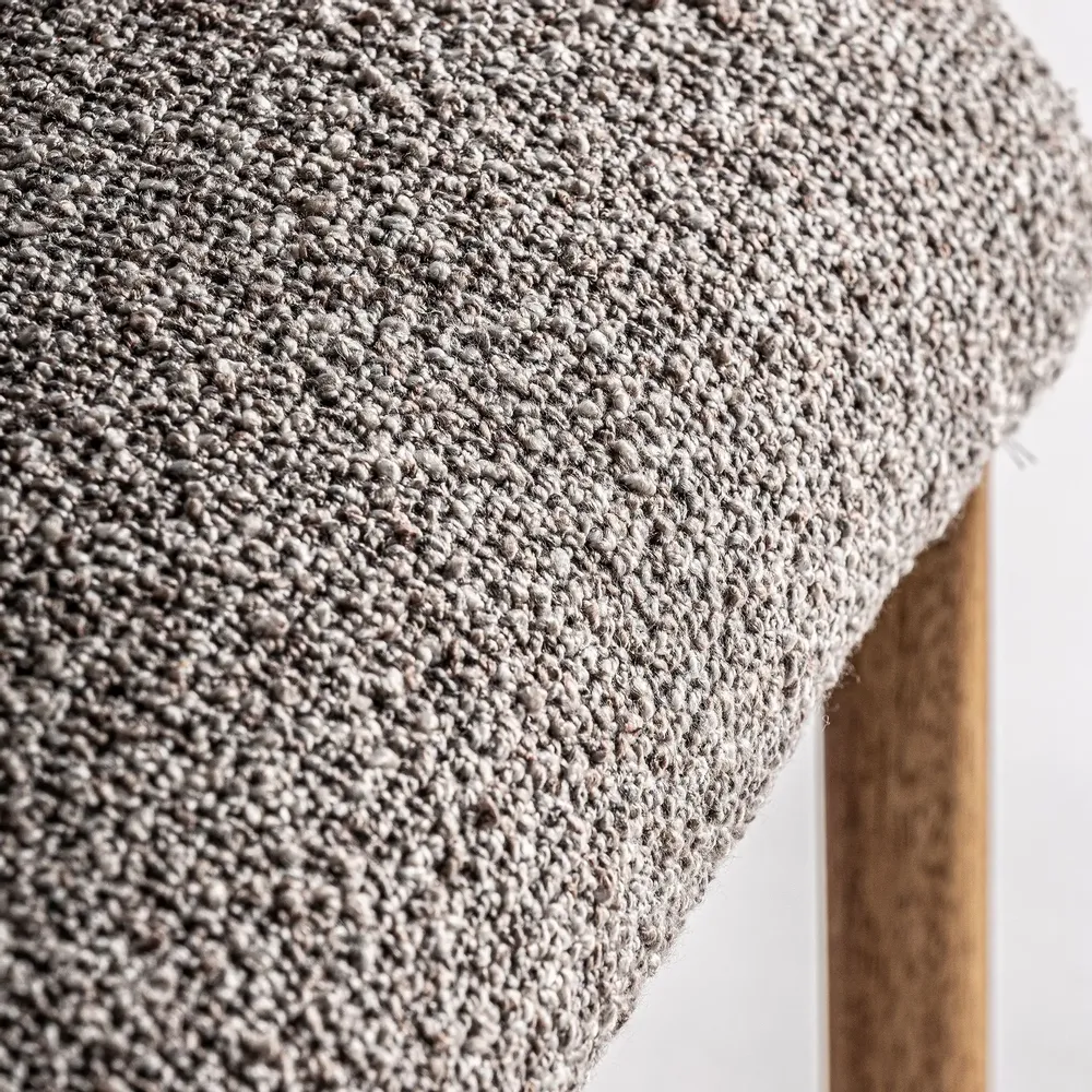 Chairs - Gray polyester chair 62x68x89 cm - VICAL